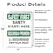 Signmission Safety Culture Sign, 10 in Width, Vinyl Decal, Rectangle, Bilingual OS-2PACK-SF-D-1014-L-10875 - alternate 4